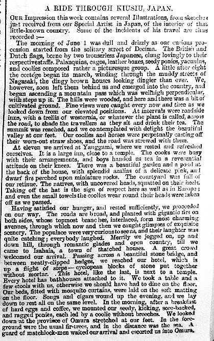ride through Kiusiu Japan oct 16 1861